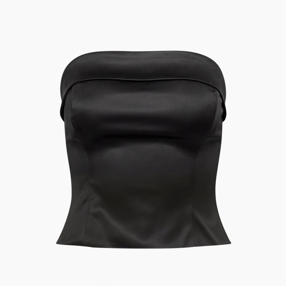 Aritzia Shimmer Satin Bustier - S - Picture 2 of 8